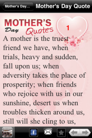 Best Mother's Day Quotes iPhone App & Review