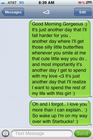 10.2012 · What is a sweet good morning message to send your boyfriend ...