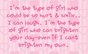 brighten my day quotes | ... type of girl who can brighten your day ...