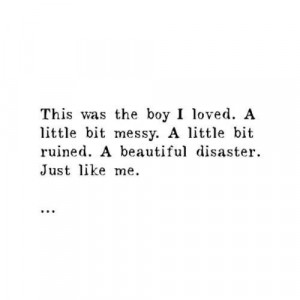 That's why it didn't work out.Beautiful Disasters Quotes, Cute Quotes ...