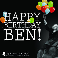 Ben Franklin's 308th birthday! Click here to wish him a happy birthday ...