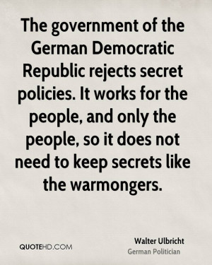 Walter Ulbricht Quotes