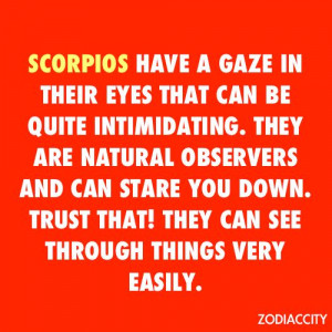 Scorpio. I have the coldest stare EVER lol thats why this is so funny ...