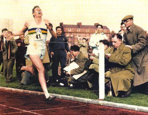 Roger Bannister Breaking The 4 Minute Mile