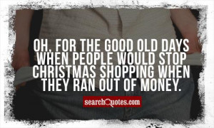 Funny Christmas Shopping Quotes
