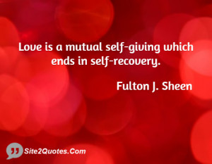 Fulton J Sheen Quote