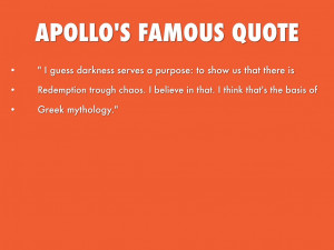 Famous Archery Quotes Apollo's famous quote. 