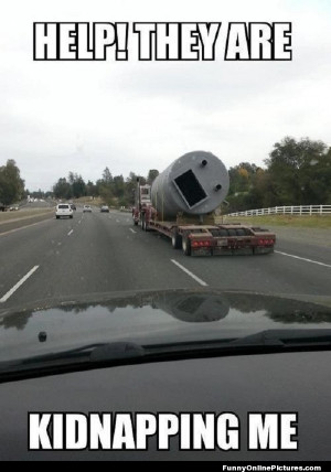 Funny meme picture of the kinds of the things you see on a road trip.