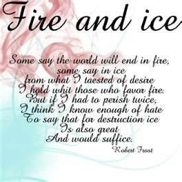 Robert Frost Fire and Ice