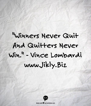 VINCE LOMBARDI QUOTE: 