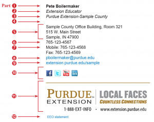 Here is a simple emailsignature model that all Purdue Extension field ...