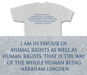 Am In Favour Of Animal Rights As Well AS Human Rights