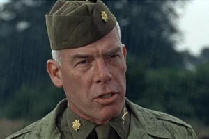 Description: Lee Marvin as Major Reisman in the WWII military action ...
