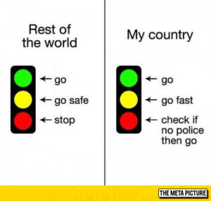 Traffic Lights In My Country | Funny Pictures and Quotes
