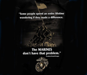 US Marine Corps Ronald Reagan Quote T Shirt USMC Iwo Jima Memorial 3XL