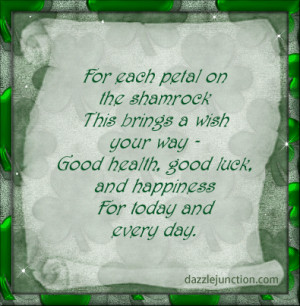 St Patricks Day Good Health quote