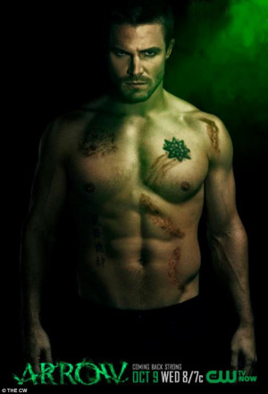Hunky: Stephen Amell thrilled fans in season one of the CW teen drama ...