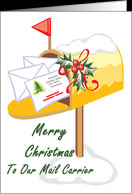 Top To Our Mail Carrier Christmas Card - Product #531490