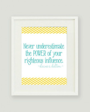 8x10 LDS Wall Art - Young Women Quote