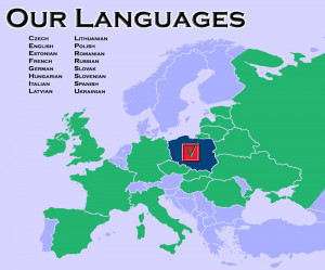 Language In Poland Europe Map