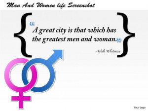 Greatest Quotes About Man And Women Life PowerPoint Presentation ...