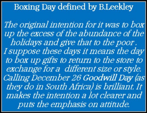 Boxing Day Quotes. QuotesGram
