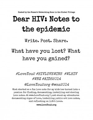 ... note writing at AIDS 2014: What have we lost? What have we gained
