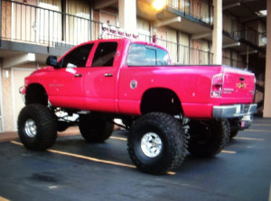 Pink truck with a lift kit :)Trucks Jeeps, Pink Lifting Trucks, Trucks ...