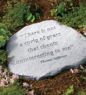 Monticello Thomas Jefferson Quote Stepping Stone