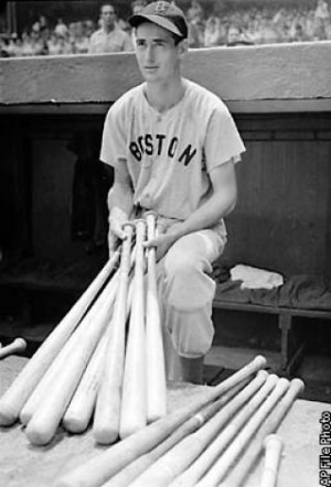 FILE**Boston Red Sox outfielder Ted Williams is shown at Yankee ...