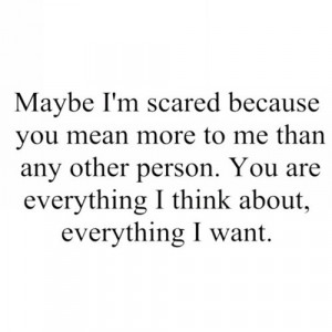 scared, i'm so scared of losing you | via Tumblr