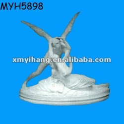 Collectible ceramic cupid and psyche figurines
