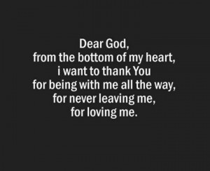 dear God...