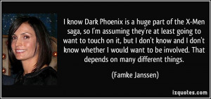 know Dark Phoenix is a huge part of the X-Men saga, so I'm assuming ...