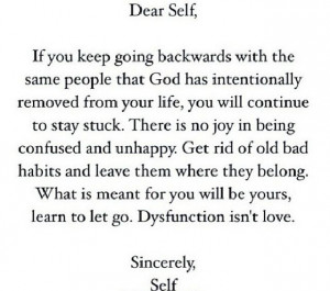 Dear Self,