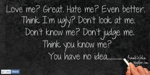 and I don't care anymore....