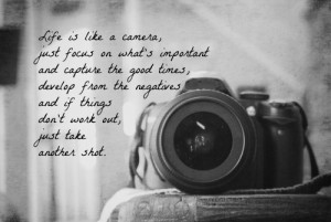 Like a Camera Quote Print Photography Black White Home Decor Wall Art ...