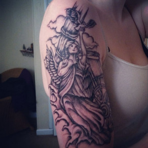 My new tattoo! The figure head from The Black Pearl off of Pirates of ...