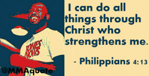 Jon Jones Philippians 4:13 Tattoo quote