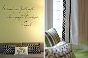 Quote in the lime green room