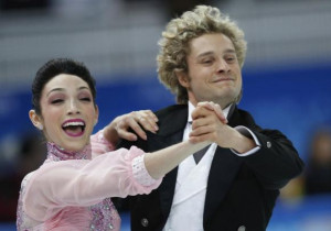 Meryl Davis (L) and Charlie White of the U.S. compete during the ...