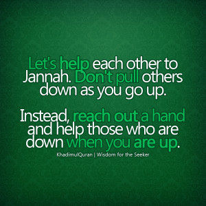 Help Each other Islamic Quote Wallpaper background