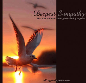 Deepest Sympathy – You Are In Our Thoughts And Prayers – Join Me ...