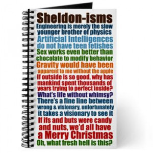 Sheldon Quotes Journal | Gifts For A Geek | Geek T-Shirts