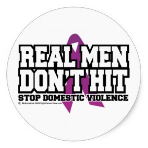 Real Men Don't Hit Sticker