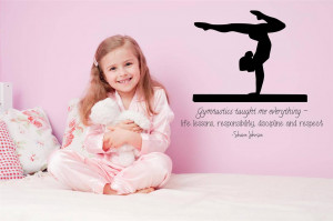 Details about Shawn Johnson Quote Wall Decal | Gymnastic Vinyl Sticker ...