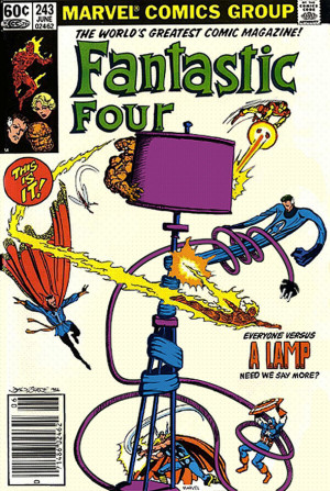 Funny Comic Book Mashups Of Superheroes Battling With Lamps