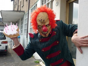 Creepy Clown Happy Birthday Scary happy birthday happy