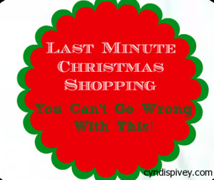 Last Minute Christmas Shopping