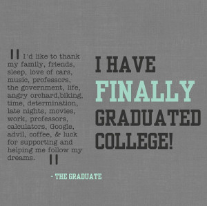 College Graduation Announcement With a Sense of Humor